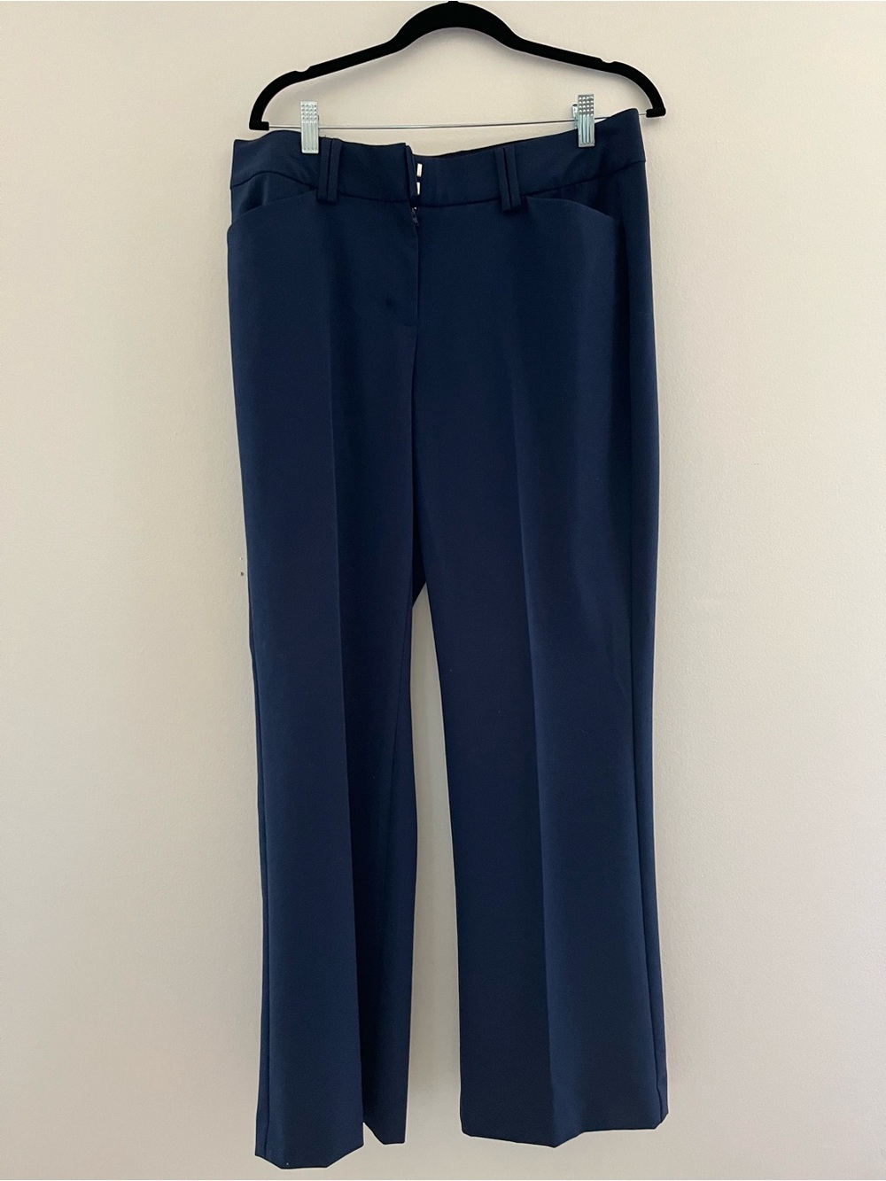 INC International Concepts Navy Wide-Leg Trousers